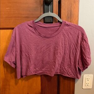 ALO Purple Crop Top